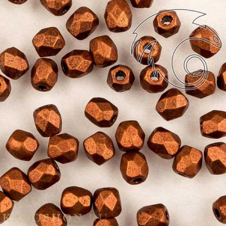 Fire polished 3 мм Copper FP-3-01750
