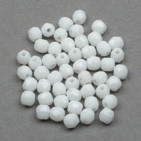 Fire polished 3 мм Chalk White