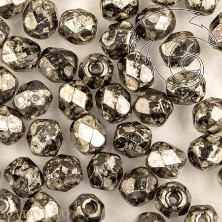 Fire polished 4 мм Crystal Antique Chrome FP-4-00030-18549