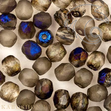 Fire polished 4 мм Crystal Etched Azuro Full FP-4-00030-22283