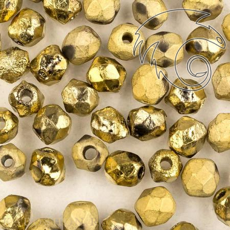 Fire polished 4 мм Crystal Etched Amber Full FP-4-00030-26480