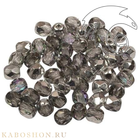 Fire polished 4 mm Crystal Vitrail Light FP-4-00030-26536