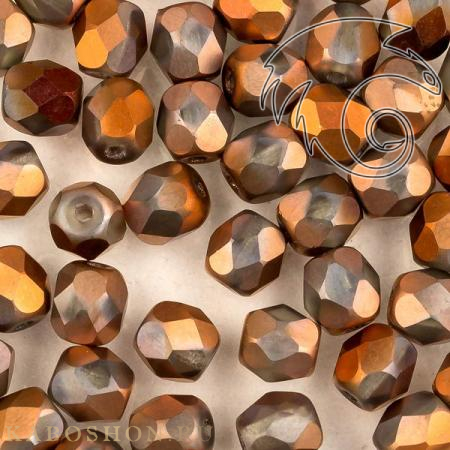 Fire polished 4 мм Crystal Sunset Full Matted FP-4-00030-27233