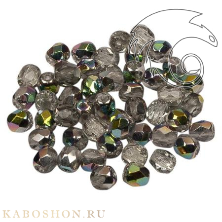 Fire polished 4 мм Crystal Vitrail FP-4-00030-28101