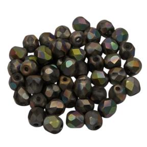 Fire polished 4 мм Crystal Vitrail Full Matted