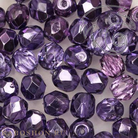 Fire polished 4 мм Crystal Violet Metallic Ice FP-4-00030-67236