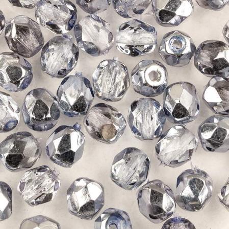 Fire polished 4 мм Crystal Sky Metallic Ice