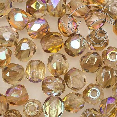 Fire polished 4 мм Crystal Brown Rainbow FP-4-00030-98532