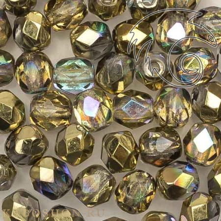 Fire polished 4 мм Crystal Golden Rainbow FP-4-00030-98536