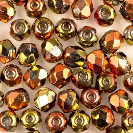 Fire polished 4 мм Crystal California Gold Rush