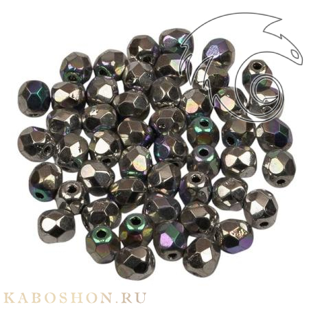 Fire polished 4 мм Crystal Glittery Silver FP-4-00030-98553