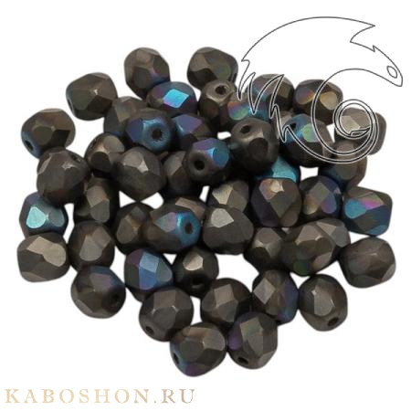 Fire polished 4 мм Crystal Glittery Graphite Matted FP-4-00030-98855