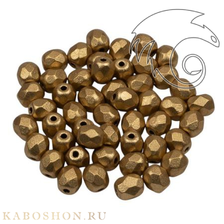 Fire polished 4 мм Aztec Gold FP-4-01710