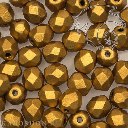 Fire polished 4 мм Brass Gold FP-4-01740