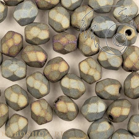 Fire polished 4 мм Jet Matted Brown Iris FP-4-23980-21115