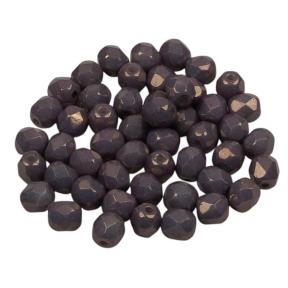 Fire polished 4 мм Chalk White Copper