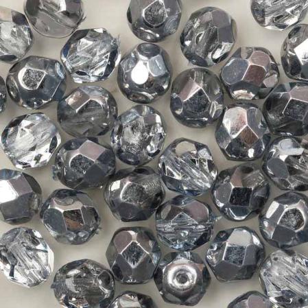 Fire polished 6 мм Crystal Sky Metallic Ice