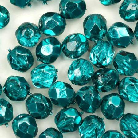 Fire polished 6 мм Crystal Marine Metallic Ice