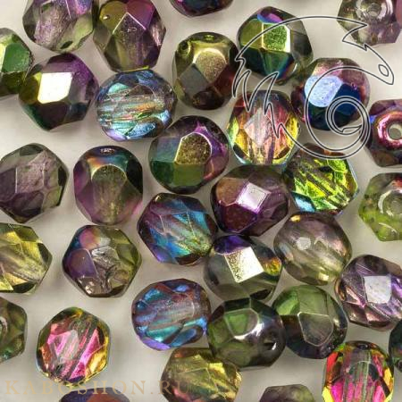 Fire polished 6 мм Crystal Magic Orchid FP-6-00030-95000