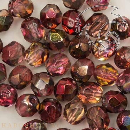 Fire polished 6 мм Crystal Magic Wine FP-6-00030-95200