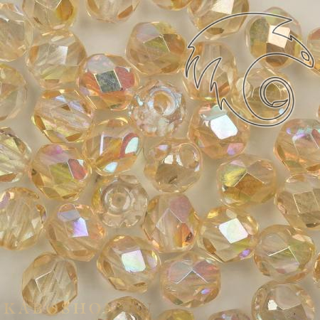 Fire polished 6 мм Crystal Yellow Rainbow FP-6-00030-98531