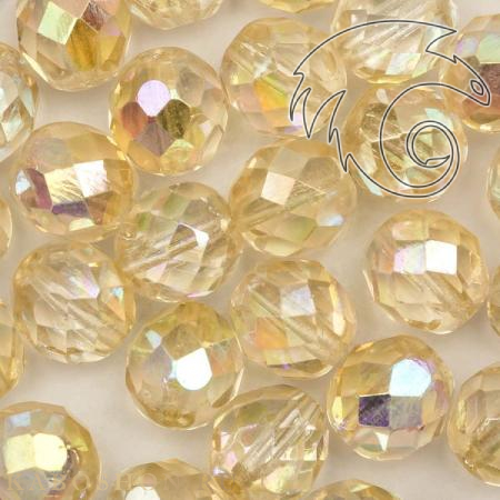 Fire polished 8 мм Crystal Yellow Rainbow FP-8-00030-98531