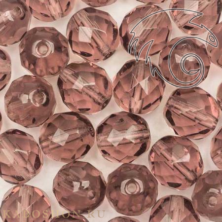 Fire polished 8 мм Light Amethyst FP-8-20020