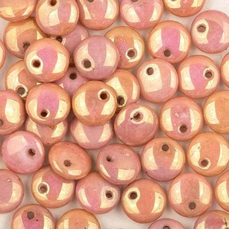 Lentils 6 mm Alabaster Red Luster