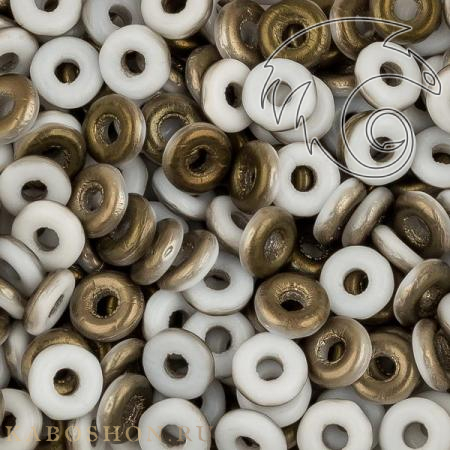 O bead 4 мм Chalk White Valentinite Matted Obead-3000-22671