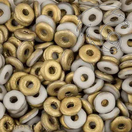 O bead 4 мм Chalk White Amber Matted Obead-3000-26471