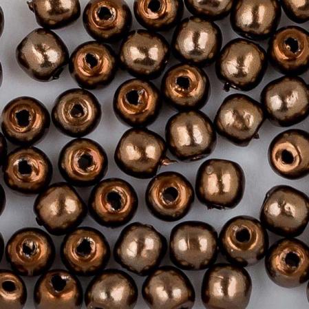 Стеклянный жемчуг 2 мм Shiny Chokolate