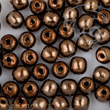 Стеклянный жемчуг 2 мм Shiny Chokolate Pearl-2-70419