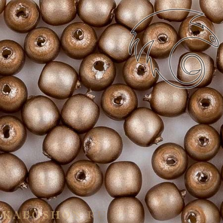 Стеклянный жемчуг 2 мм Matted Taupe Satin Pearl-2-75417