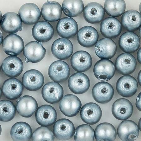 Стеклянный жемчуг 2 мм Matted Cerulean Satin