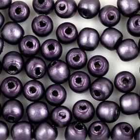 Стеклянный жемчуг 2 мм Matted Deep Lilac Satin