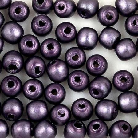 Стеклянный жемчуг 2 мм Matted Deep Lilac Satin