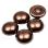 Glass Pearl Cabochons 12 мм Shiny Light Brown PearlCab-12-70418-1