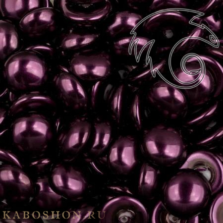 Glass Pearl Cabochons 12 мм Shiny Purple (5 шт) PearlCab-12-70979