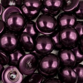 Glass Pearl Cabochons 14 мм Shiny Purple