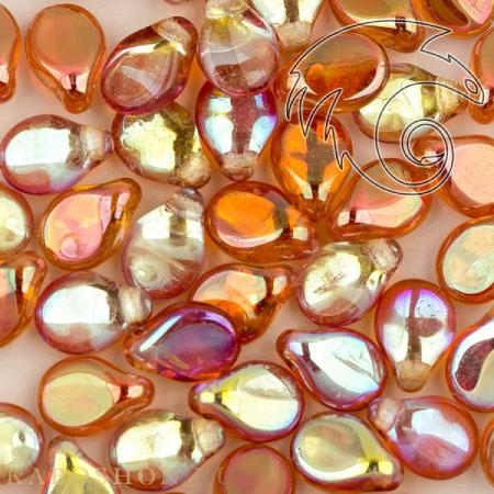 Pip Beads 5х7 мм- Crystal Orange Rainbow Pip-00030-98535