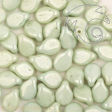 Pip Beads 5х7 мм Alabaster Mint Luster Pip-2010-14457