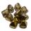 Pyramid beads 2-hole 6 мм Crystal Amber (10 шт) Pyr-00030-26441
