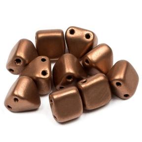 Pyramid beads 2-hole 6 мм Camel Gold (10 шт)