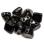 Pyramid beads 2-hole 6 мм Jet Chrome (10 шт) Pyr-23980-27401 Pyramid beads 2-hole 6 мм Jet Chrome (10 шт) Pyr-23980-27401