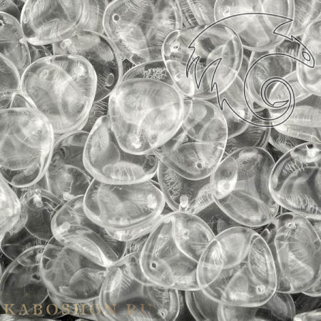 Rose Petal 14х13 мм Crystal (10 шт) Rose-14-00030