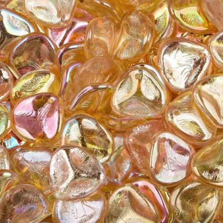 Rose Petal 14х13 мм Crystal Yellow Rainbow (10 шт)