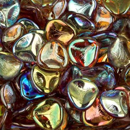Rose Petal 14х13 мм Crystal Brown Rainbow