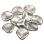 Rose Petal 14х13 мм Aluminium Silver (10 шт) Rose-14-01700