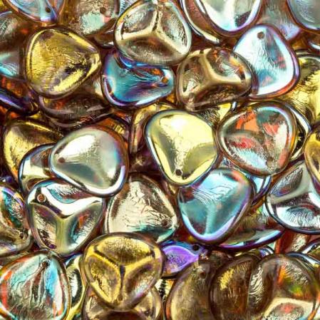Rose Petal 14х13 мм Light Smokey Topaz AB (10 шт)