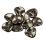 Rose Petal 14х13 мм Jet Hematite (10 шт) Rose-14-23980-14400